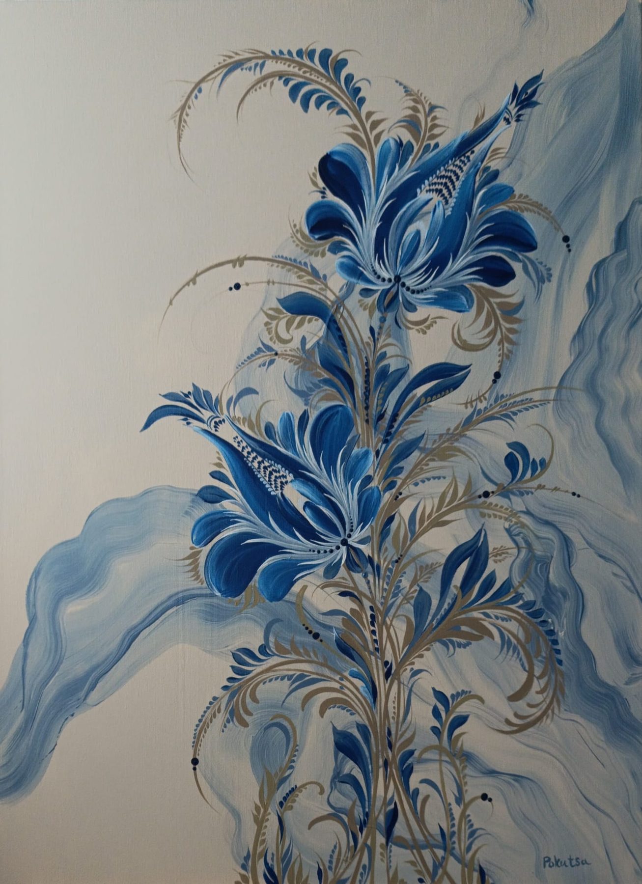 Oksana Pokutsa — Blue Air Flowers