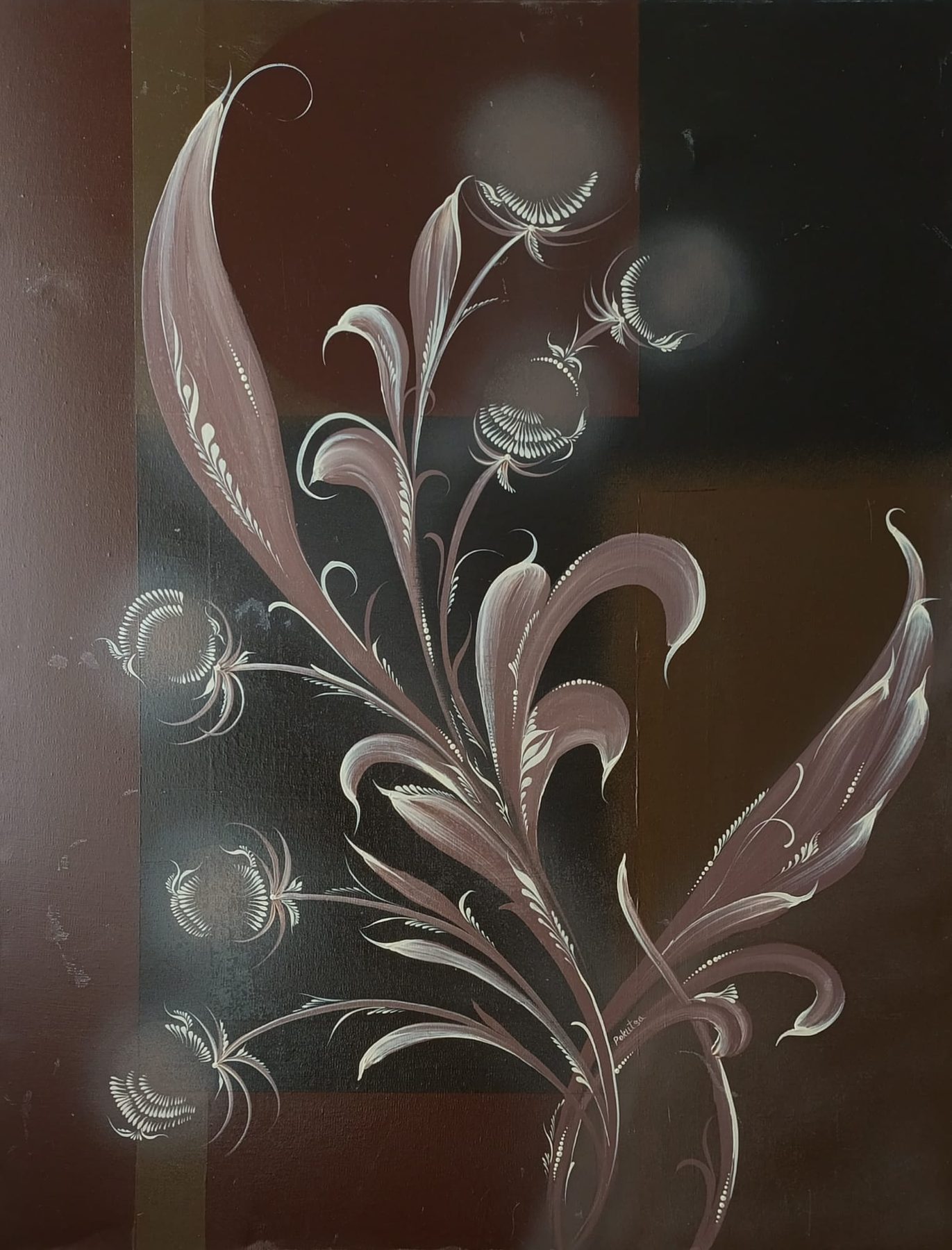 Oksana Pokutsa — Burgundy Night Bloom